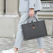 Elastic Button Laptop Handbag - Waterproof PU, 13.3/14 inch, Black - 9