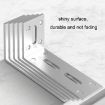 Medium White Thickened Angle Code Right Angle Hanging Cabinet Partition - 5
