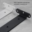5mm Thick Triangular Bracket Bookshelf Partition, 200mm Black Style - 4
