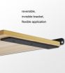 5mm Thick Triangular Bracket Bookshelf Partition, 200mm Black Style - 6