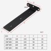 5mm Thick Triangular Bracket Bookshelf Partition, 200mm Black Style - 9