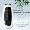 Portable Dual-Brush Negative Ion Air Purifier Necklace - Black Rope Model - 3
