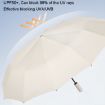 Dual-use Automatic Umbrella, Wind-resistant UV Sunshade, 60 Bone, Black - 4
