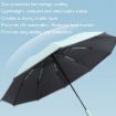 Pink 20 Bone Reverse Double Bone Automatic Folding Sunshade Umbrella - 4
