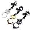Gold Rose Thorn Self-defense Keychain with Single Finger Buckle - 2