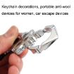 Gold Rose Thorn Self-defense Keychain with Single Finger Buckle - 7