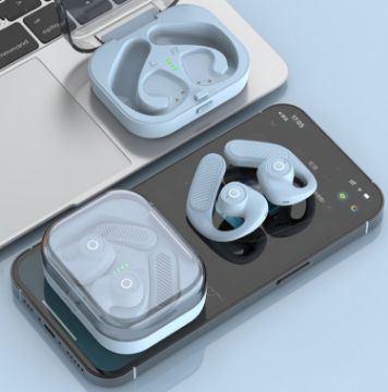 K23 TWS Hanging Ear Earphones Air Conduction Bluetooth Headset Sky Blue - 1