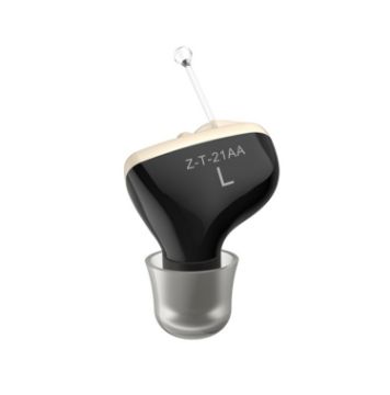 Invisible In-Ear Hearing Aid Sound Amplifier for Elderly (Black Left Ear) - 1
