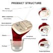 Invisible In-Ear Hearing Aid Sound Amplifier for Elderly, Right Ear, Skin Color - 4