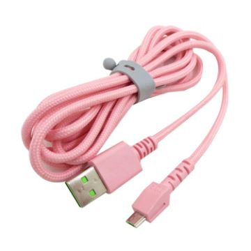 Razer/Naga Viper Pro/V2 Wireless Mouse Charging Cable - Pink - 1