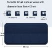 Blue Punch Free Self-Adhesive Magnetic Cable Storage Fixer for Desktop - 3