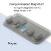 Blue Punch Free Self-Adhesive Magnetic Cable Storage Fixer for Desktop - 4