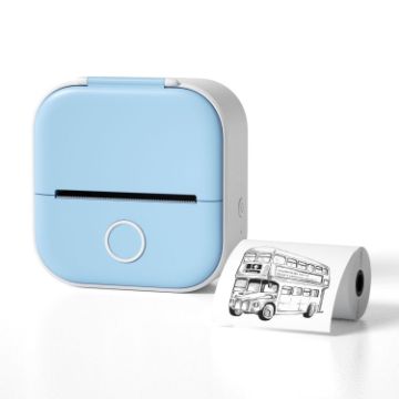 Phomemo T02 Portable Bluetooth Thermal Printer - Blue | Mini Pocket Size - 1