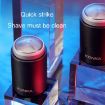 KONKA Mini Portable Waterproof Razor for Men, Black + 3 Knife Heads - 3