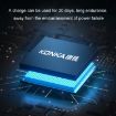 KONKA Mini Portable Waterproof Razor for Men, Black + 3 Knife Heads - 7