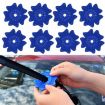 Car Wiper Hole Protective Cover - PVC Dustproof Snowproof Pad, Blue - 1