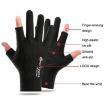 Blue Cycling Gloves - Thin Sunscreen UV Protection, Breathable Ice Silk Mesh - 3