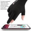 Blue Cycling Gloves - Thin Sunscreen UV Protection, Breathable Ice Silk Mesh - 6