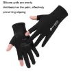 Blue Cycling Gloves - Thin Sunscreen UV Protection, Breathable Ice Silk Mesh - 7