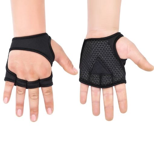 Black M Weightlifting Dumbbell Gloves - Anti-slip, Anti-cocoon Wrist Fitness - 1