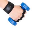 Black Anti-slip Weightlifting Gloves - Dumbbell Bar Wrist Support, L Size - 2