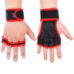 Red Anti-slip Weightlifting Gloves - Dumbbell Bar Wrist Support, L Size - 1