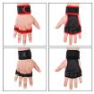 XL Weightlifting Dumbbell Gloves - Anti-slip, Anti-cocoon, Red, Four-finger - 3