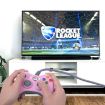 XBOX 360 & PC USB Dual Vibration Wired Gamepad - Blue - 6
