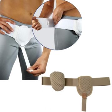 Skin Color Adult Hernia Belt Groin Protection - Supportive Brace - 1
