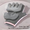Yoga Sports Gloves - Non-slip, Shock-absorbing, Half-finger, Size M, Black - 5