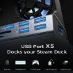 ASUS ROG Ally 6-in-1 Docking Station: 100W PD Charger & USB 3.0 Stand - 7