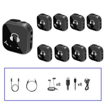 5.8G Wireless In Ear Monitor System, Dual-Earphone, One To Eight Spec - 1