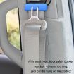 SHUNWEI Blue Car Safety Belt Limiter Anti-Stranglehold Clip - 1 Pair - 5