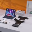 Leather Wireless Bluetooth Keyboard with Touch-Pad - Multi-System Portable Keypad - 6