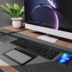 Leather Wireless Bluetooth Keyboard with Touch-Pad - Multi-System Portable Keypad - 7