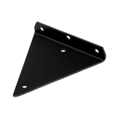 Invisible Triangle Wall Shelf Bracket, 140x130mm, Black, With Screws - 1