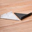 Invisible Triangle Wall Shelf Bracket, 140x130mm, Black, With Screws - 2