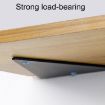 Invisible Triangle Wall Shelf Bracket, 230x170mm, Black, With Screws - 4