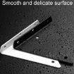 Invisible Triangle Wall Shelf Bracket, 230x170mm, Black, With Screws - 5
