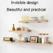 Invisible Triangle Wall Shelf Bracket, 230x170mm, Black, With Screws - 6