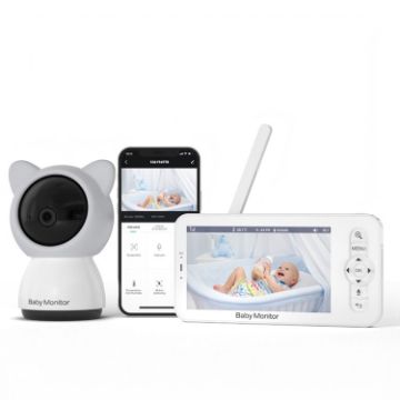 5" HD Baby Monitor Wireless WiFi Camera - US Plug - 1
