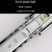 6" 16cm Thickened 3-Section Ball Slide Mute Drawer Track Rail - 8