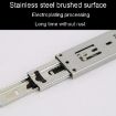 6" 16cm Thickened 3-Section Ball Slide Mute Drawer Track Rail - 9
