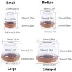 Large 8pcs Round Table Chair Leg Covers for Floors, 1.25" Light Brown - 2