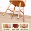 Large 1.25" Round Table & Chair Leg Covers 8pcs Set - Dark Brown - 5