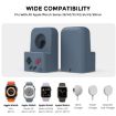 Apple Watch Silicone Charging Stand Base Storage (Black) - No Charger - 5