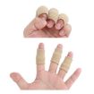 Basketball Riding Finger Sleeves - 10pcs Set, Black, Stretch Knit Protectors - 6