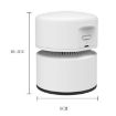 USB Rechargeable Desktop Mini Vacuum Cleaner - Portable Paper Cleaner (White) - 4
