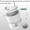 USB Rechargeable Desktop Mini Vacuum Cleaner - Portable Paper Cleaner (White) - 9