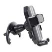 Grey Knob Type Car Air Conditioner Outlet Phone Holder for Navigation - 2